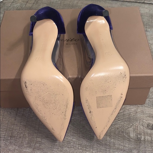 Gianvito Rossi size 39 1/2 plexi heels - Picture 5 of 6